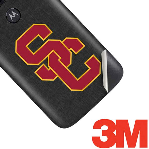 University of Southern California USC Dark Grey Logo Moto E5 Play Skin